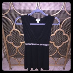 Motherhood Maternity Fancy Top with Tie Back 🖤EUC